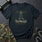 Weathered. Still Lifting. T-Shirt in Black