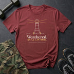 Weathered. Still Lifting. T-Shirt in Heather Cardinal