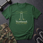Weathered. Still Lifting. T-Shirt in Forest Green