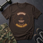 Certified Grandkid Lifter T-Shirt in Dark Chocolate