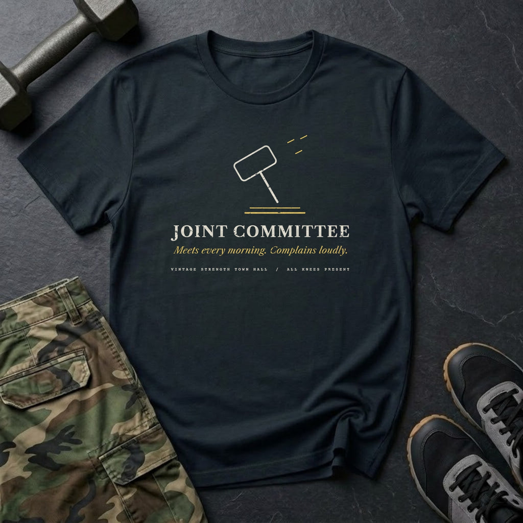Joint Committee: Meets Every Morning. Complains Loudly. T-Shirt in Black
