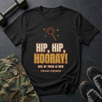 Hip, Hip, Hooray (One of Them Is New) T-Shirt in Black