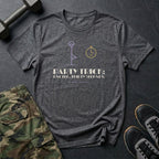 Party Trick: One Leg, Thirty Seconds T-Shirt in Charcoal