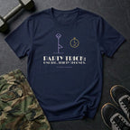 Party Trick: One Leg, Thirty Seconds T-Shirt in Navy