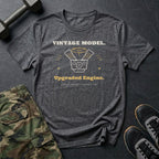Vintage Model. Upgraded Engine. T-Shirt in Dark Heather