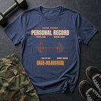 Personal Record (Age-Adjusted) T-Shirt in Heather Navy