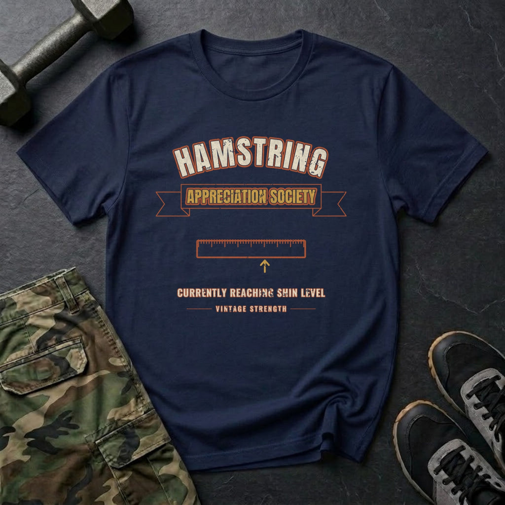 Hamstring Appreciation Society T-Shirt in Navy