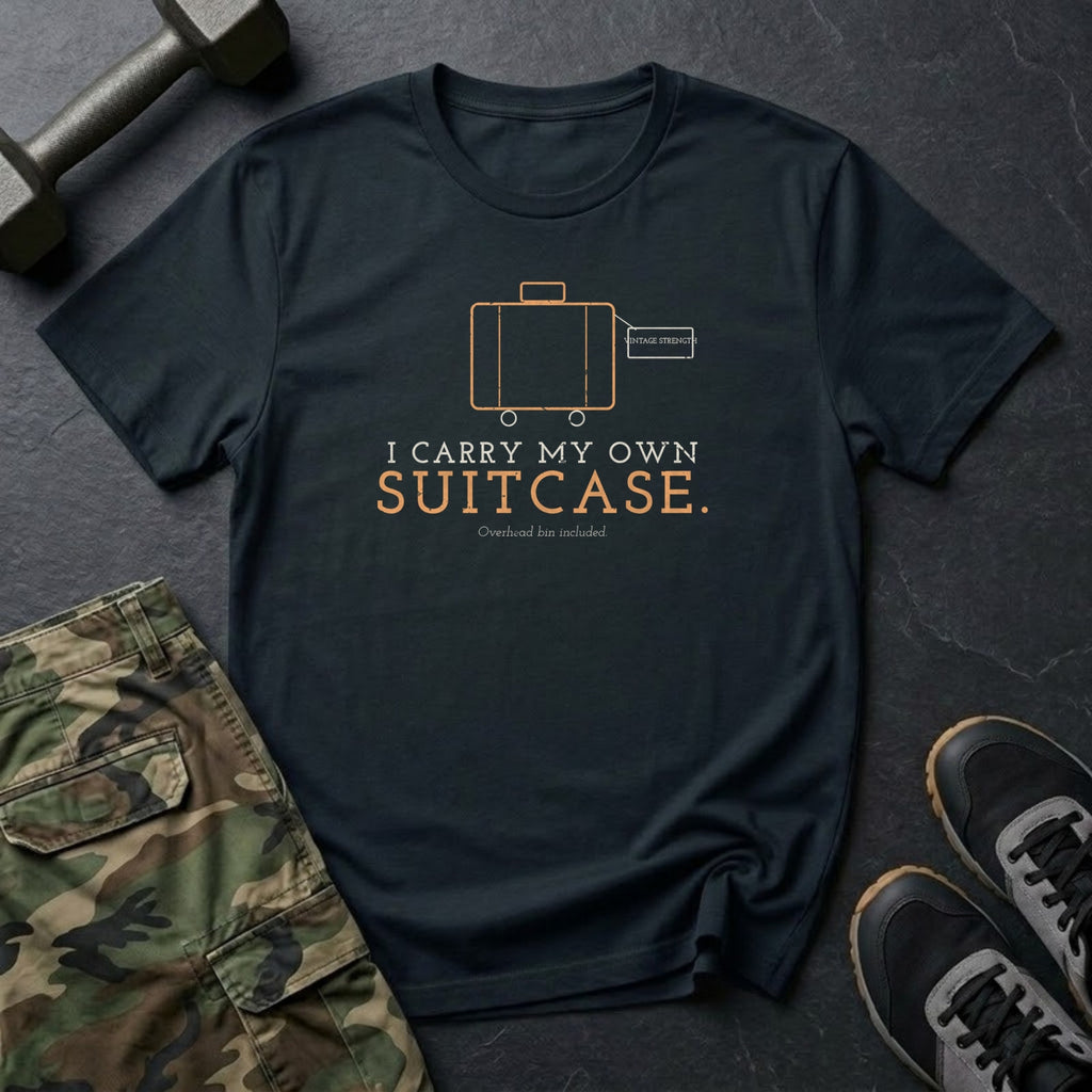 I Carry My Own Suitcase T-Shirt in Black
