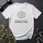 More Rings. Stronger Trunk. T-Shirt in White