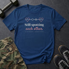 Still Spotting Each Other T-Shirt in Heather Navy
