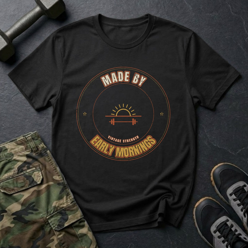 Made by Early Mornings T-Shirt in Black