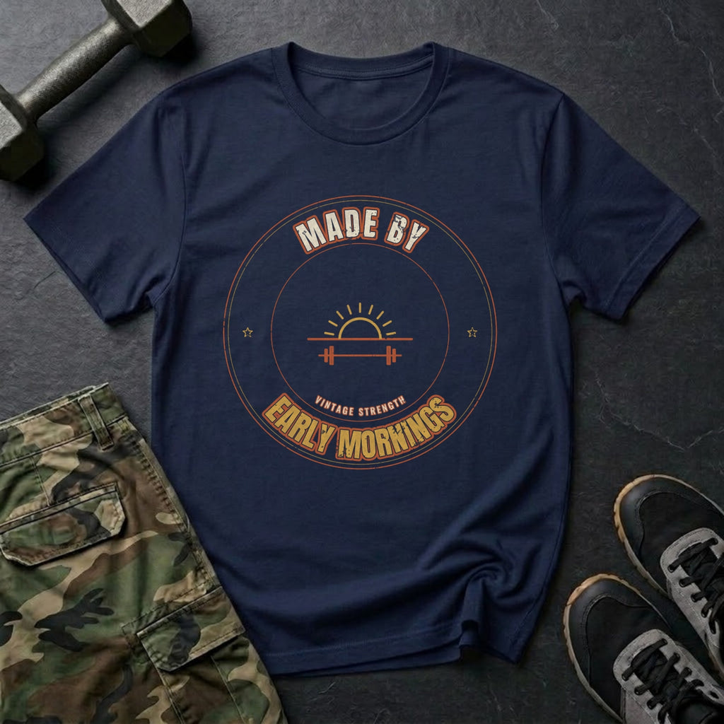 Made by Early Mornings T-Shirt in Navy
