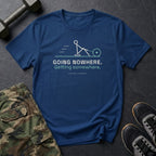 Going Nowhere. Getting Somewhere. T-Shirt in Heather Navy