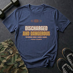 Discharged and Dangerous T-Shirt in Heather Navy