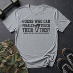 Guess Who Can Finally Touch Their Toes? - Mobility T-Shirt in Sport Grey