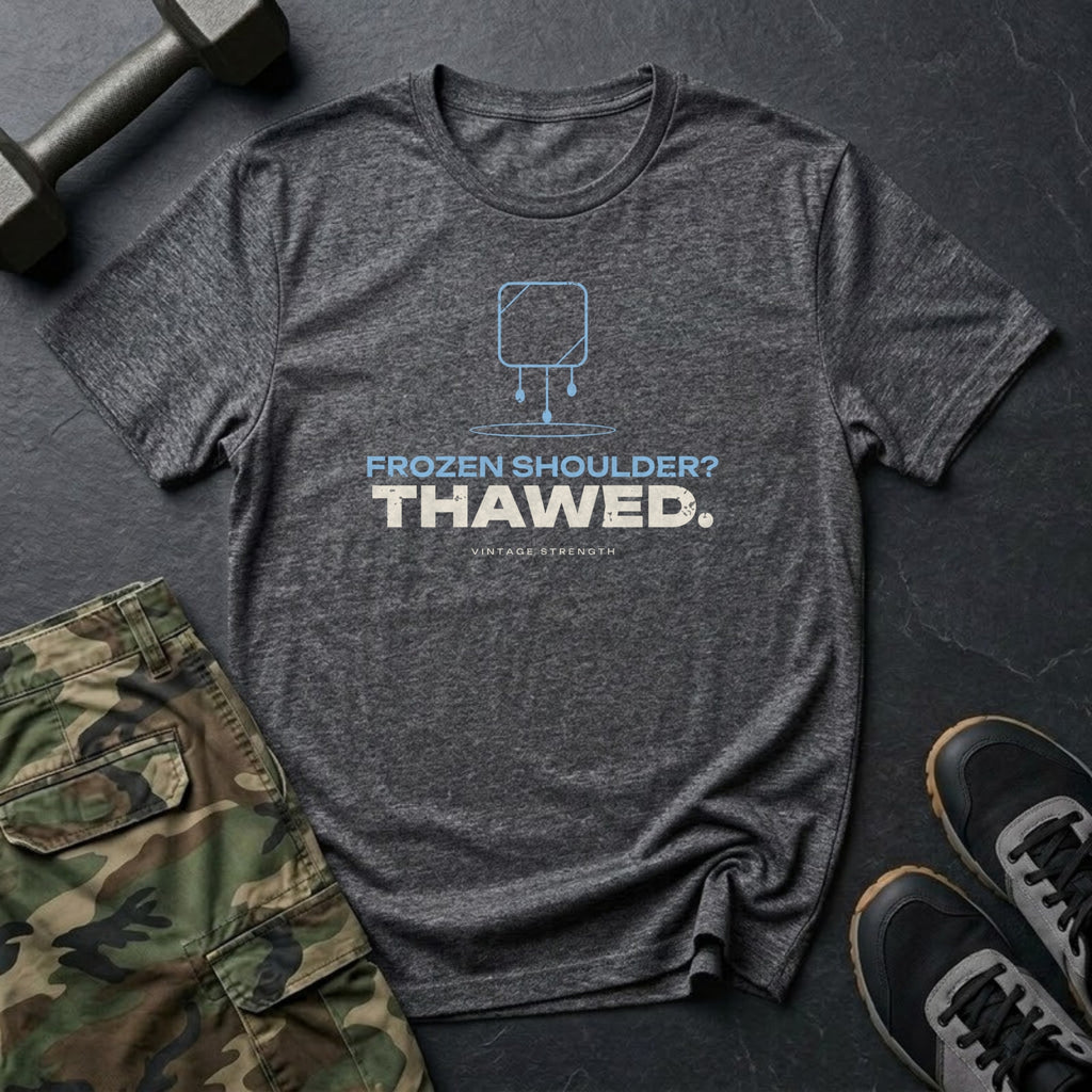 Frozen Shoulder? Thawed. T-Shirt in Charcoal
