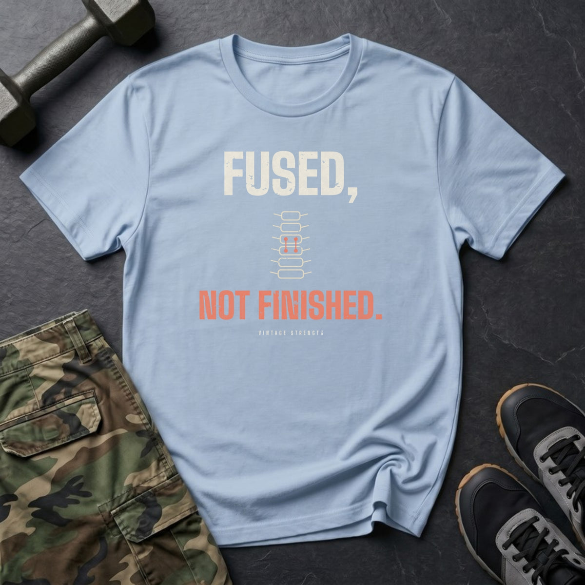 Fused, Not Finished T-Shirt in Heather Navy