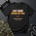 Lost Count Around Rep Four T-Shirt in Black
