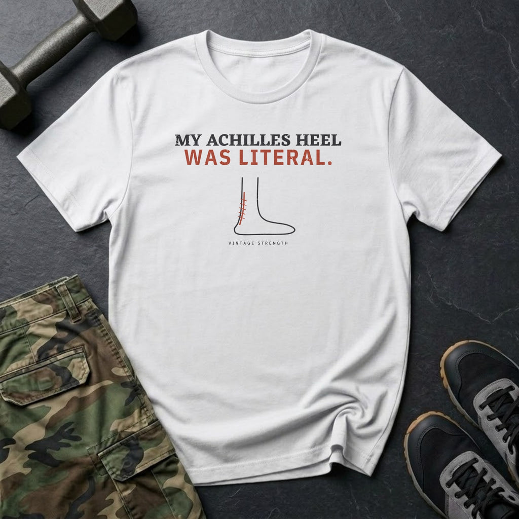 My Achilles Heel Was Literal T-Shirt in White