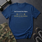 Soft Around the Edges. Strong in the Middle. T-Shirt in Heather Navy