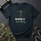 Wobbly but Willing T-Shirt in Black