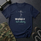 Wobbly but Willing T-Shirt in Navy