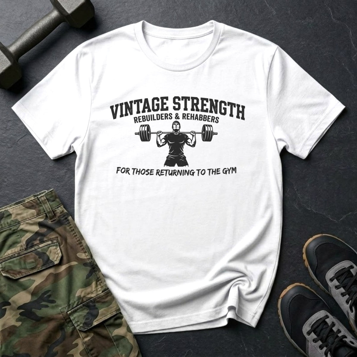 Rebuilders & Rehabbers - Gym T-Shirt in White
