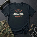 Lost to a Rubber Band Again T-Shirt in Black