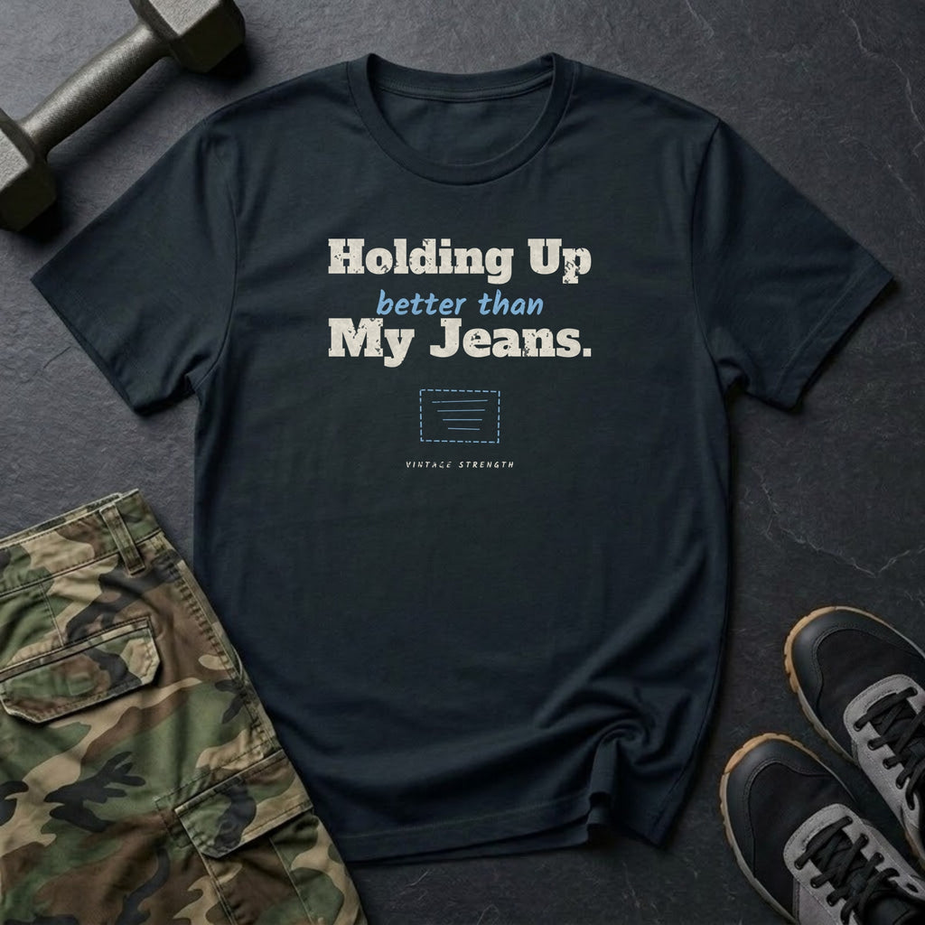 Holding Up Better Than My Jeans T-Shirt in Black