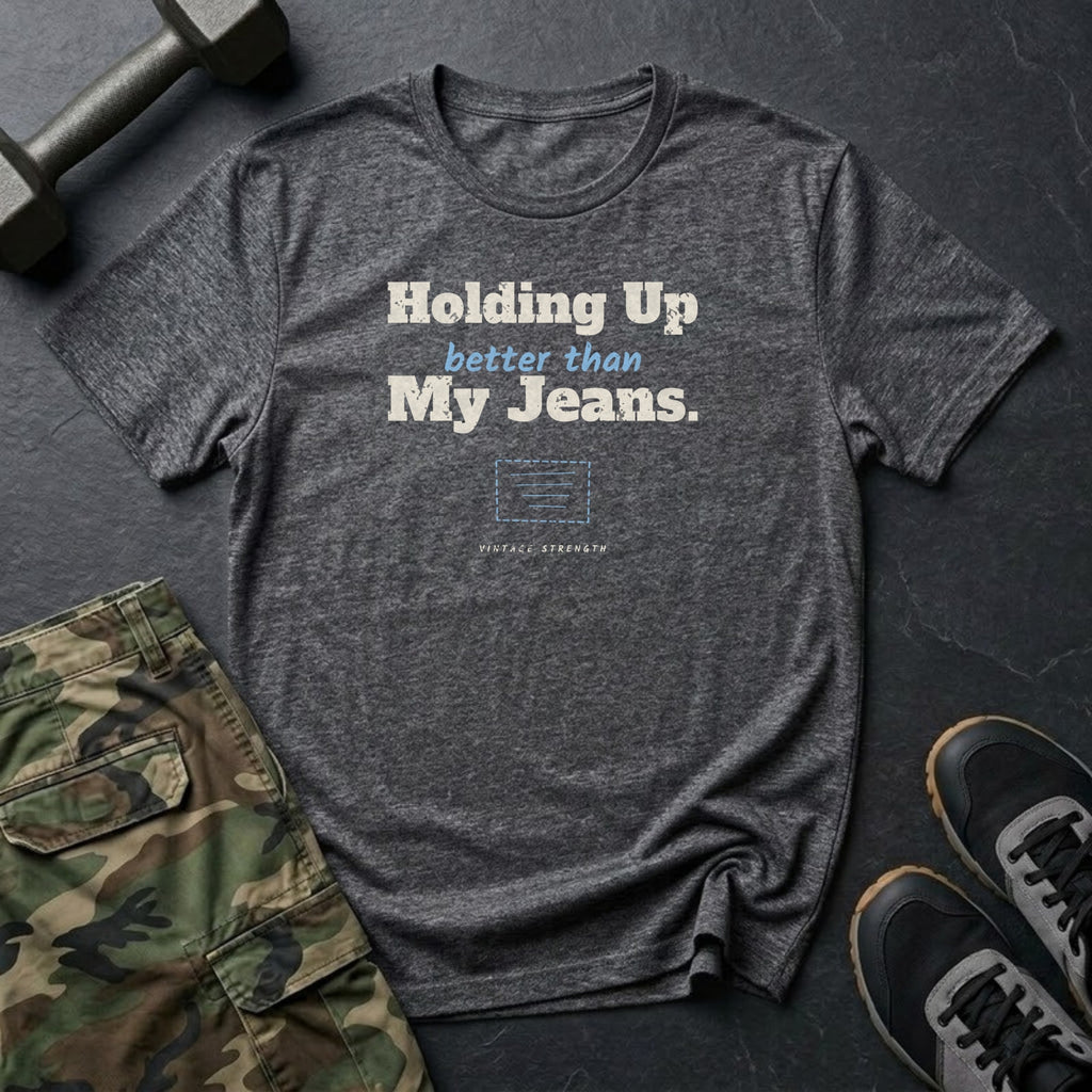 Holding Up Better Than My Jeans T-Shirt in Dark Heather