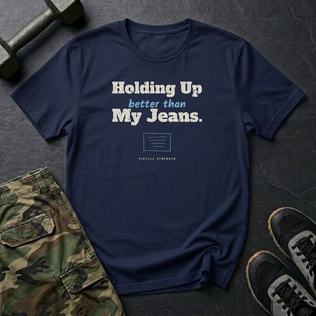 Holding Up Better Than My Jeans T-Shirt in Navy