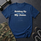 Holding Up Better Than My Jeans T-Shirt in Heather Navy