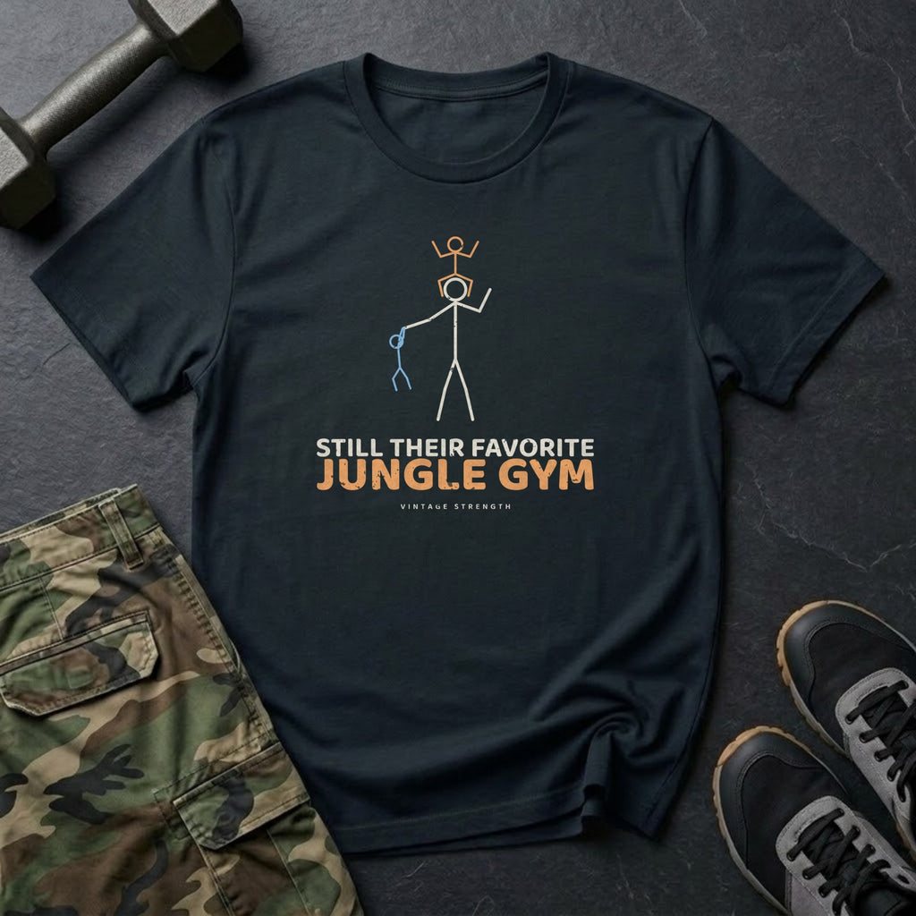 Still Their Favorite Jungle Gym T-Shirt in Black