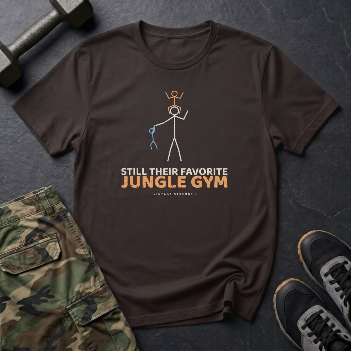Still Their Favorite Jungle Gym T-Shirt in Dark Chocolate