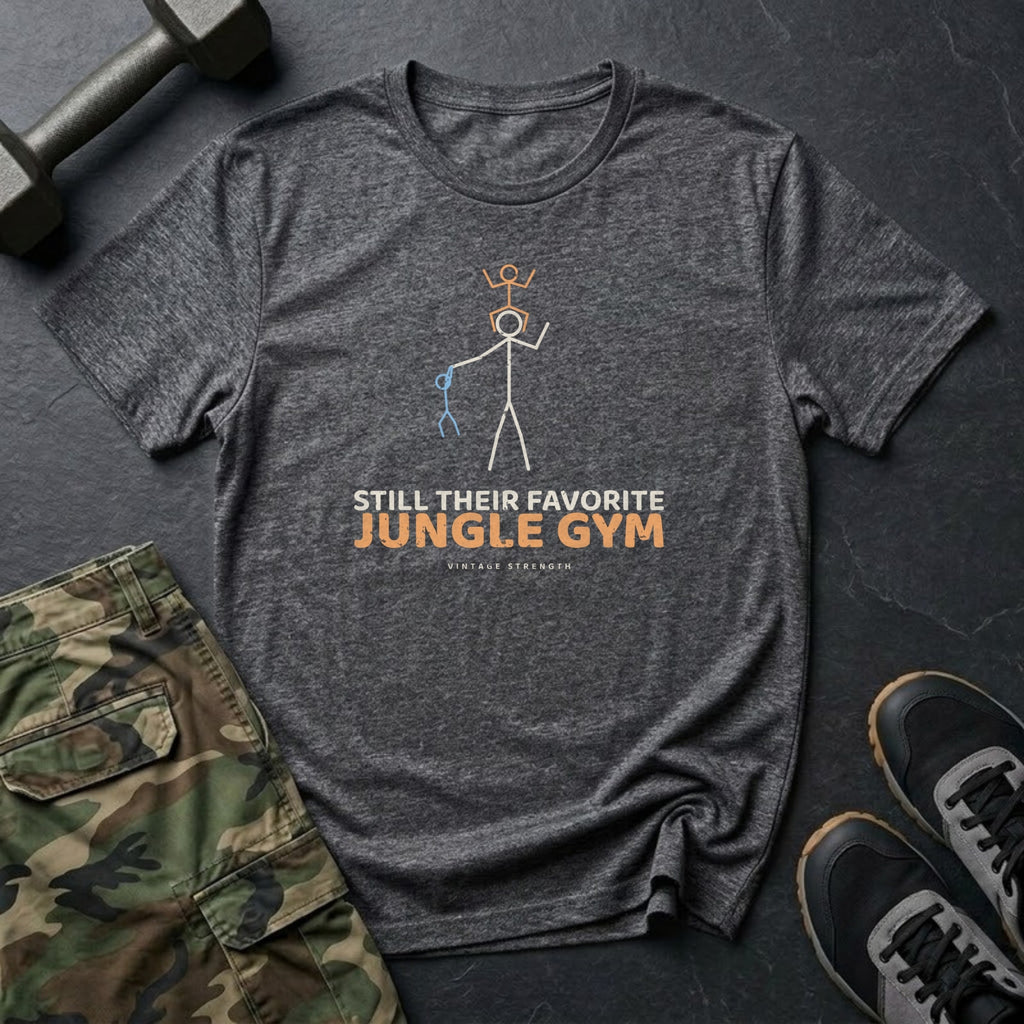 Still Their Favorite Jungle Gym T-Shirt in Dark Heather