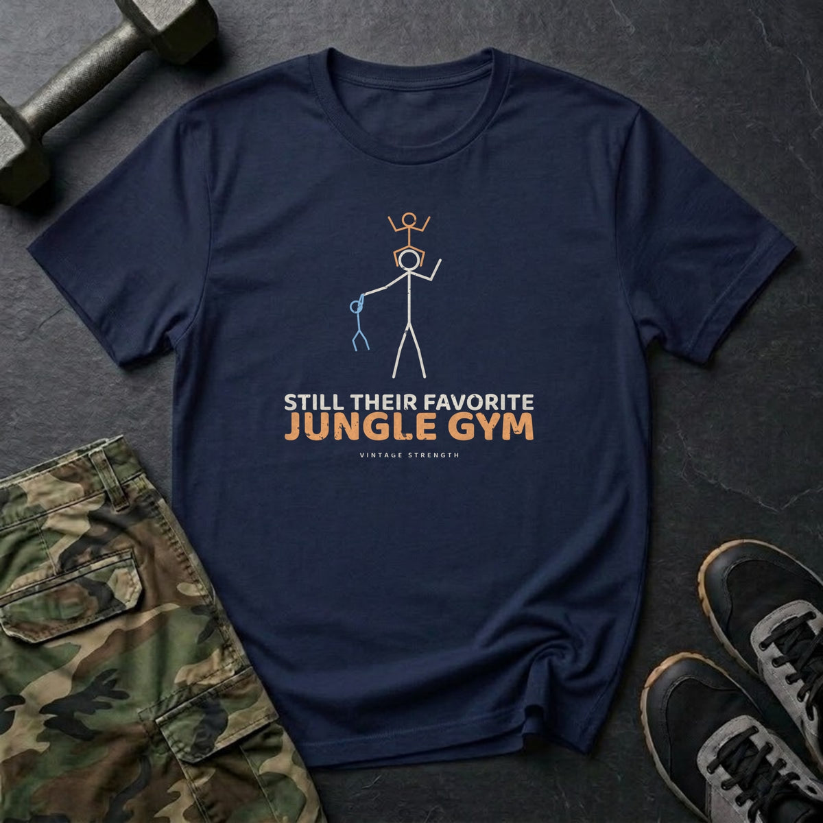 Still Their Favorite Jungle Gym T-Shirt in Navy