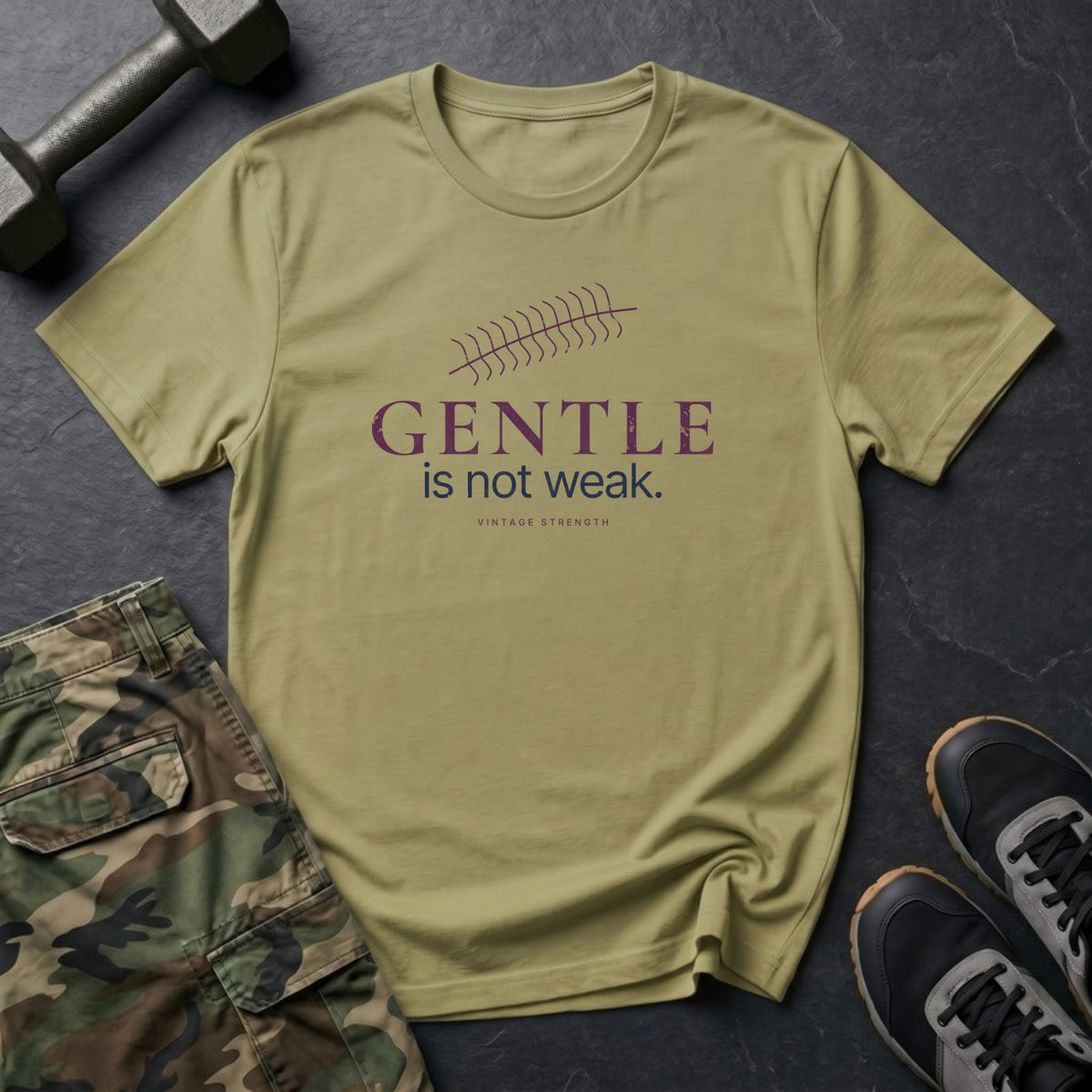 Gentle Is Not Weak T-Shirt in Natural