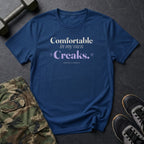 Comfortable in My Own Creaks T-Shirt in Heather Navy
