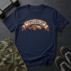 My Warmup Is Mostly Staring at the Stretching Area T-Shirt in Navy