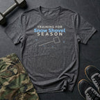 Training for Snow Shovel Season T-Shirt in Dark Heather