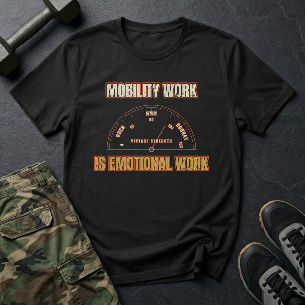 Mobility Work Is Emotional Work T-Shirt in Black