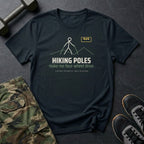 Hiking Poles Make Me Four-Wheel Drive T-Shirt in Black