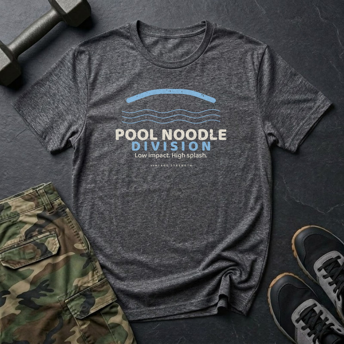 Pool Noodle Division T-Shirt in Charcoal
