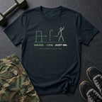 Walker. Cane. Just Me. T-Shirt in Black