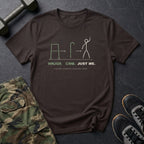 Walker. Cane. Just Me. T-Shirt in Dark Chocolate