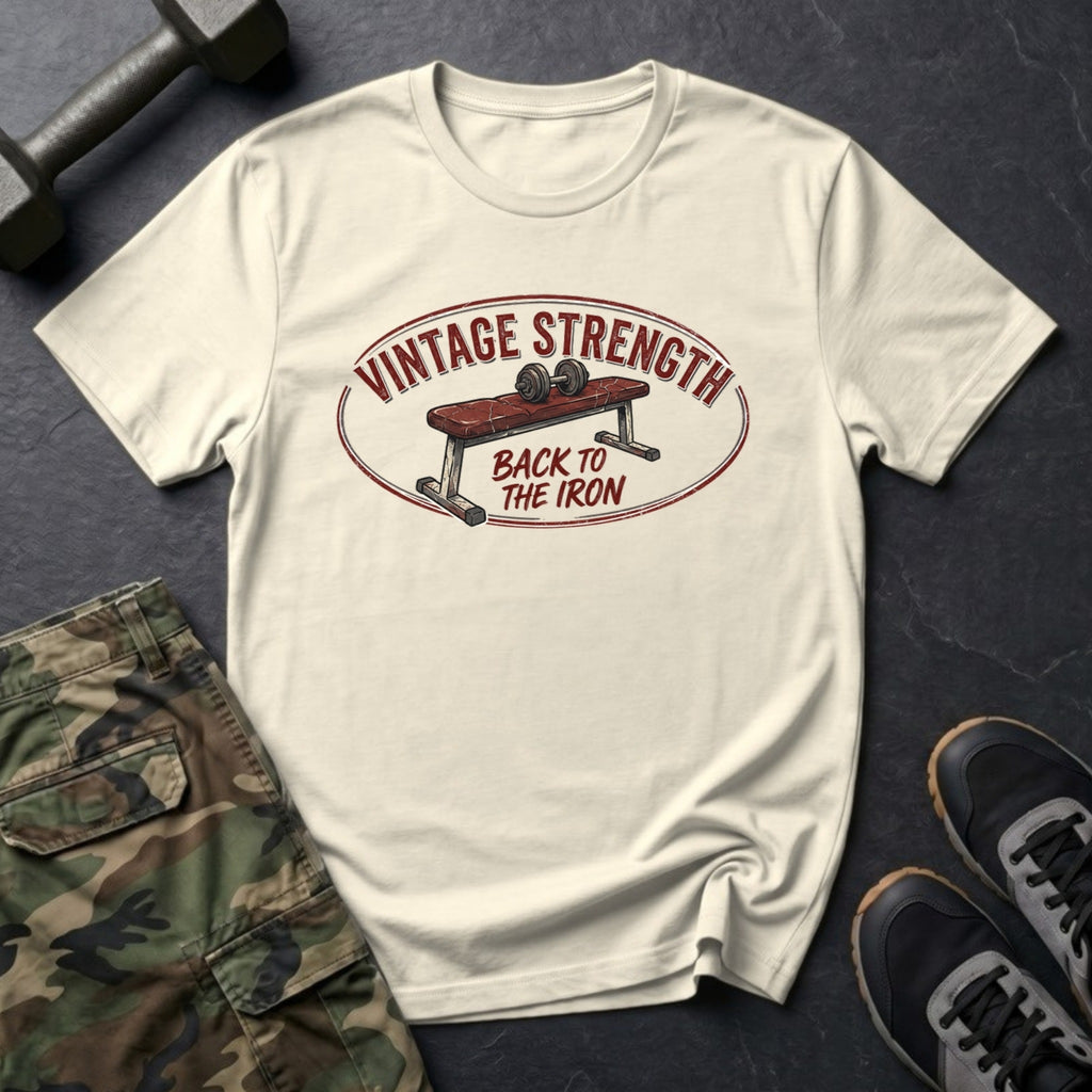 Back to the Iron - Bench T-Shirt in Natural