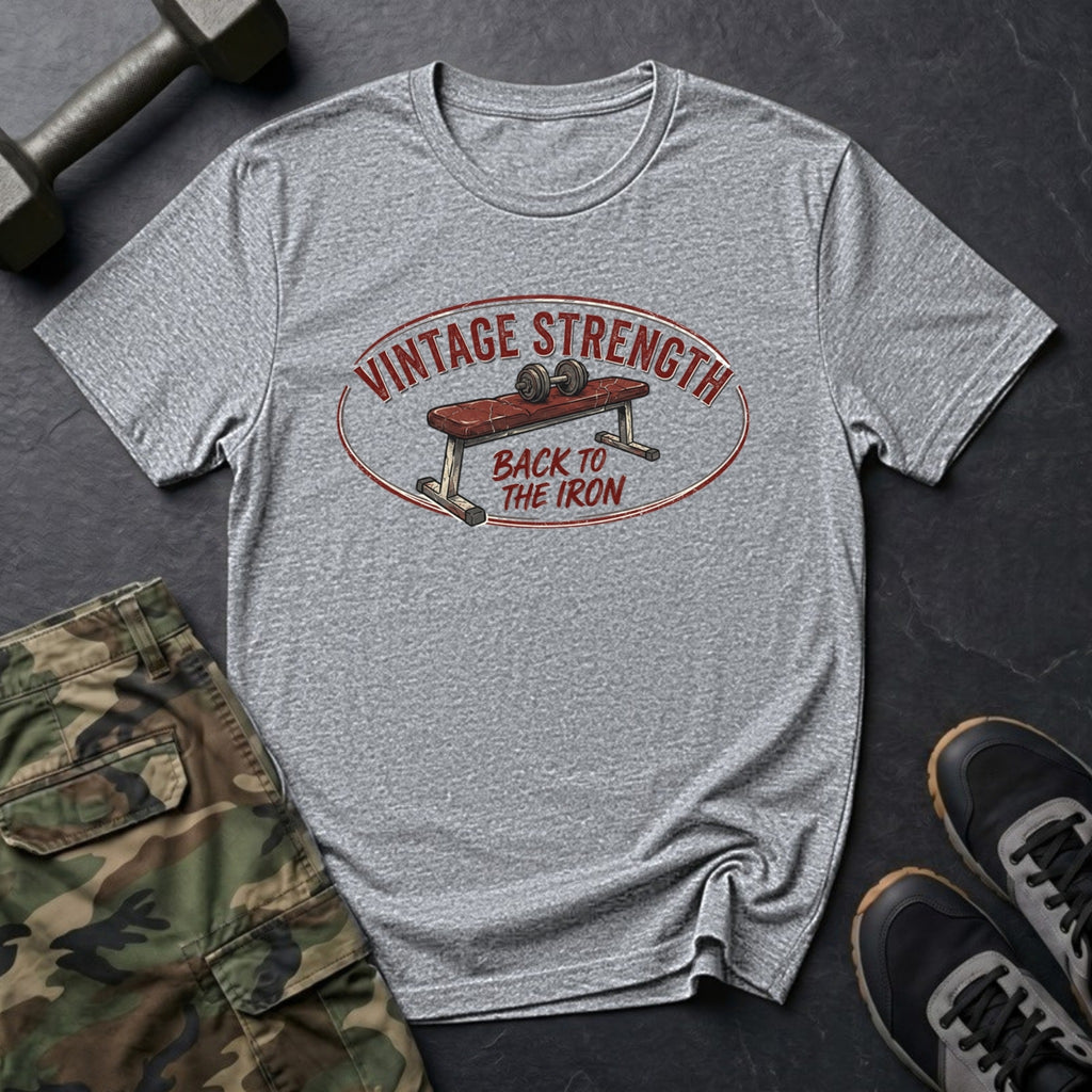 Back to the Iron - Bench T-Shirt in Sport Grey