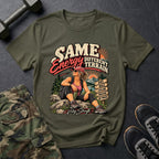 Same Energy, Different Terrain - Hiking T-Shirt in Military Green