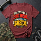 I Used to Be a Big Deal, Now I Need a Big Stretch T-Shirt in Heather Cardinal