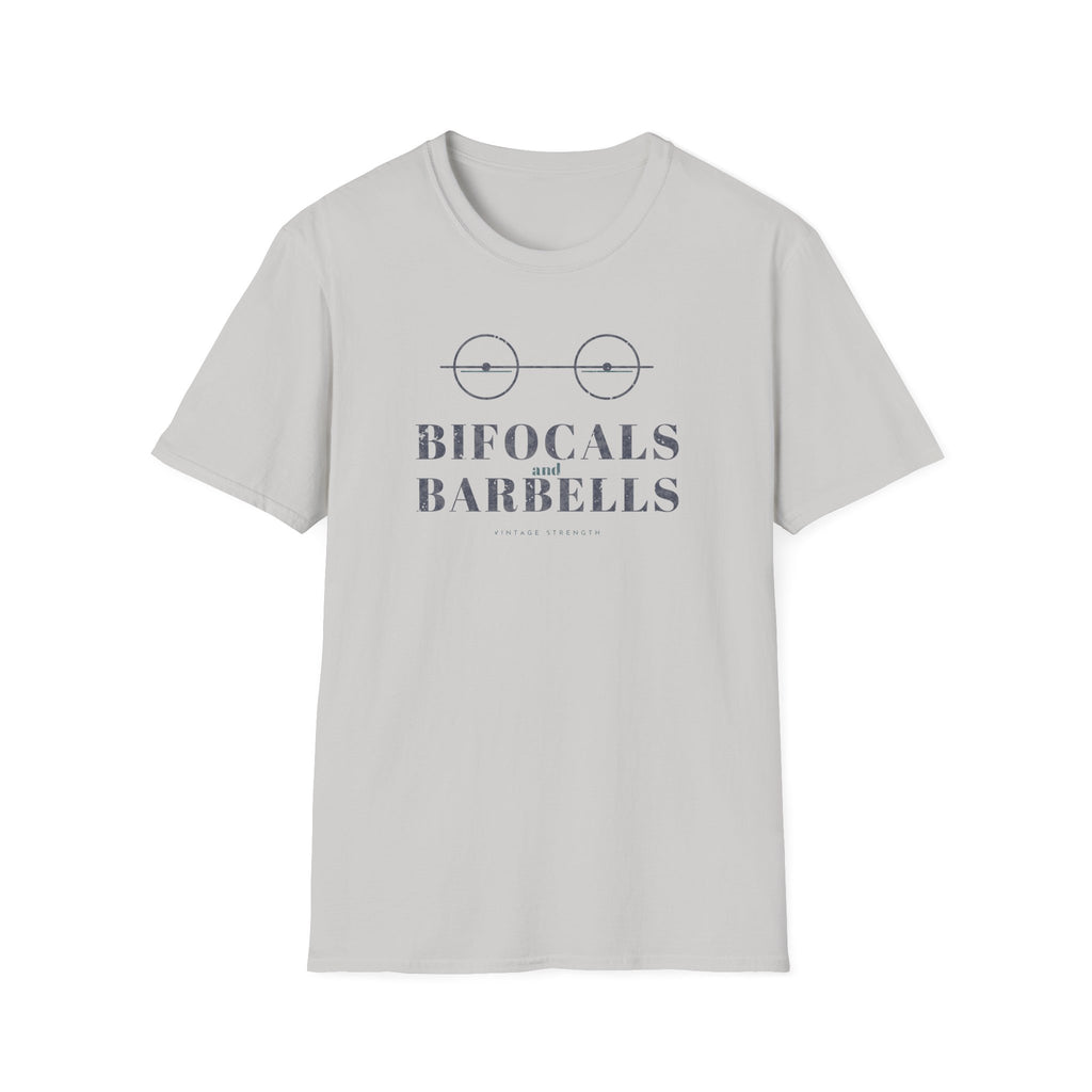 Bifocals and Barbells T-Shirt in Ice Grey